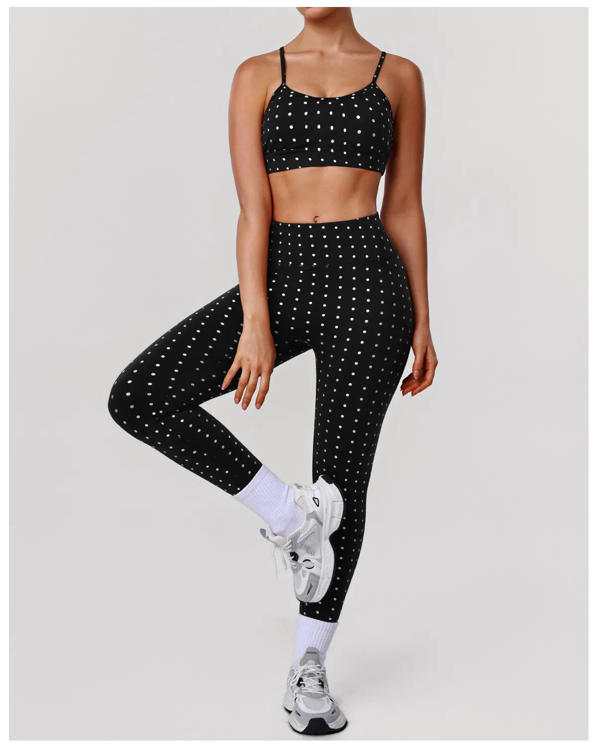 Women's Polka Dot Yoga Set
