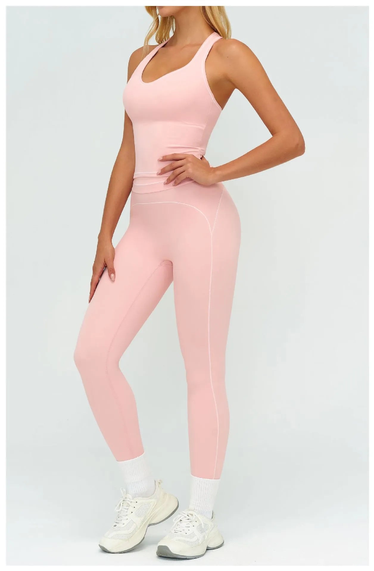 WutongActive Women's Double-Strap Brushed Activewear Set