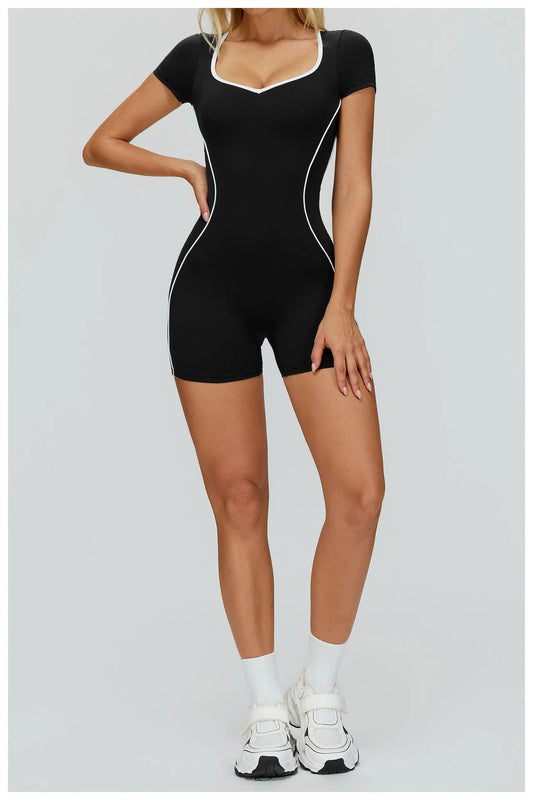 Seamless Bodysuit - Open Back Design Workout Romper