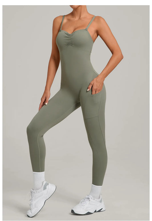 Versatile Bodysuit - Multi-Wear Design with Side Pockets