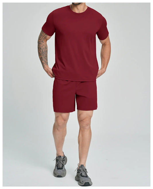 Men's Drop Shoulder Crew Neck T-Shirt