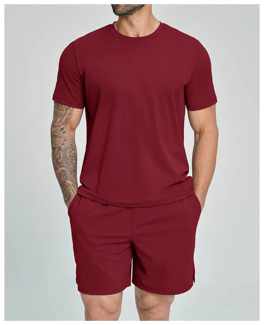 WutongActive Men's Drop Shoulder Crew Neck T-Shirt