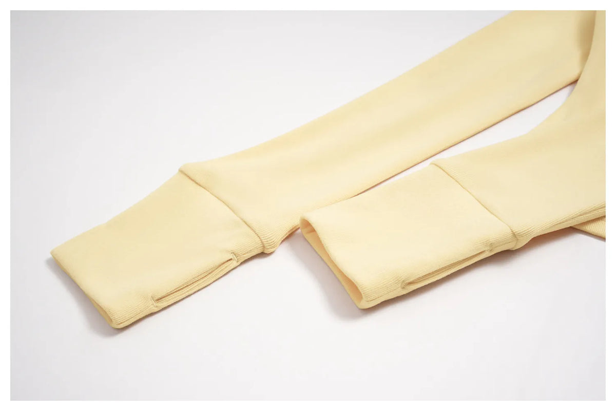 WutongActive Ribbed Dralon Thermal Yoga 2-Piece Set - Zip Jacket & Wide-Leg Pants | Gym Wear Supplier
