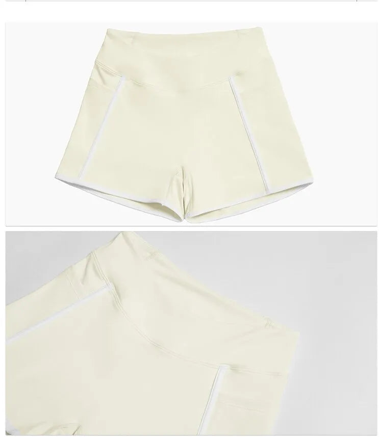 WutongActive Women's Contrast Stripe Sculpting Running Set