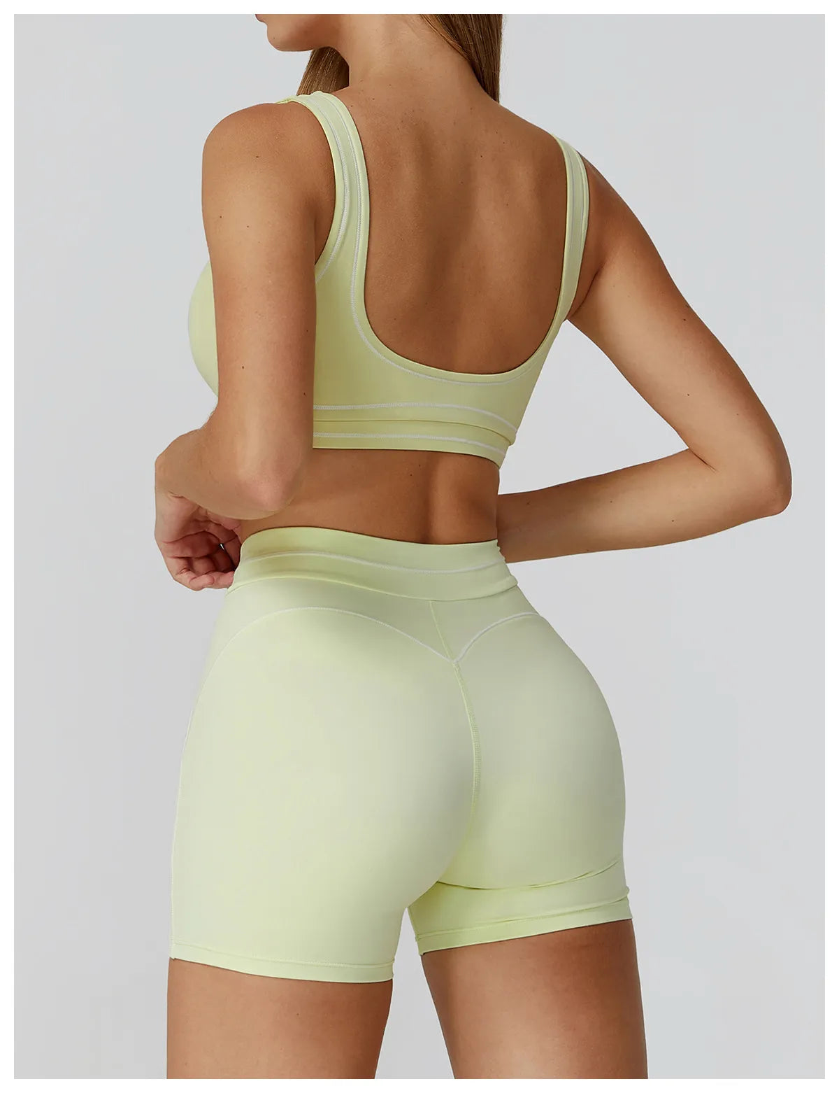 WutongActive Women's Double-Strap Brushed Activewear Set