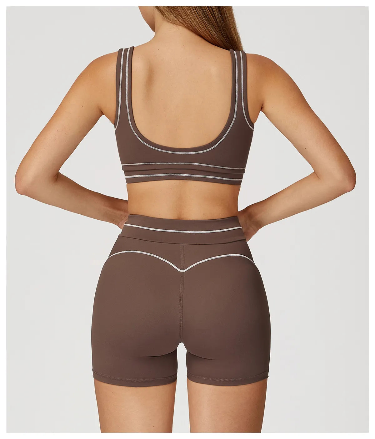 WutongActive Women's Double-Strap Brushed Activewear Set