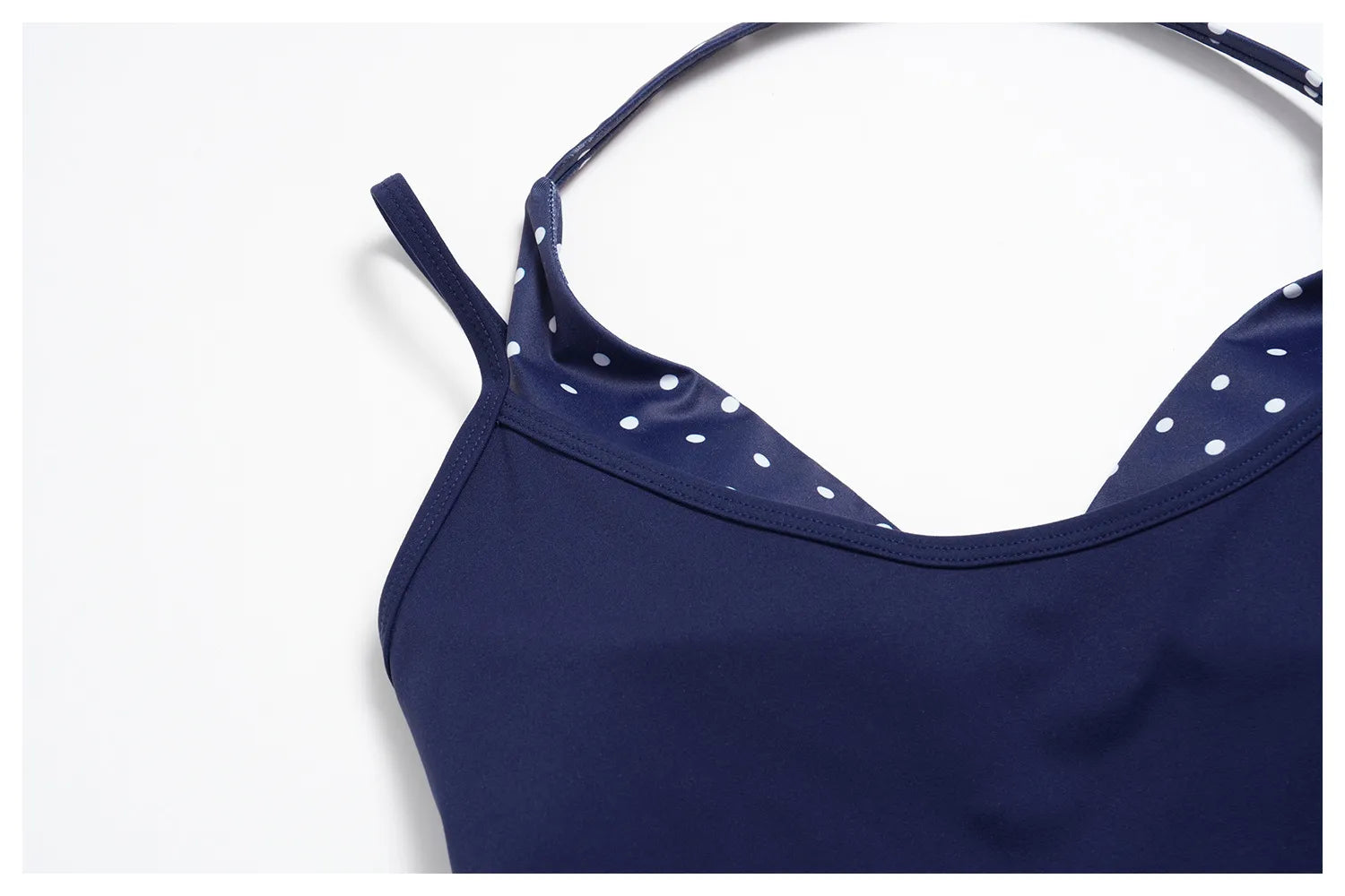 WutongActive Women's Retro Polka Dot 2-in-1 Gym Set | Open-Back Vest & Fold-Over Leggings