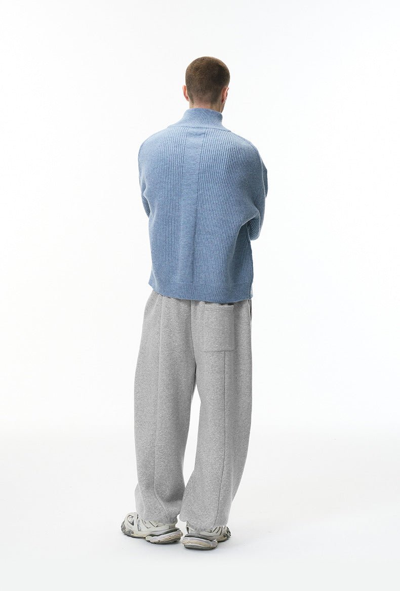 American Sporty Wide - Leg Fleece - Lined Casual Joggers - WutongActive