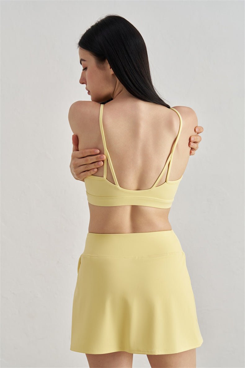 Anti - Droop Yoga Bra with Back Design & Cat - Ear Straps - WutongActive