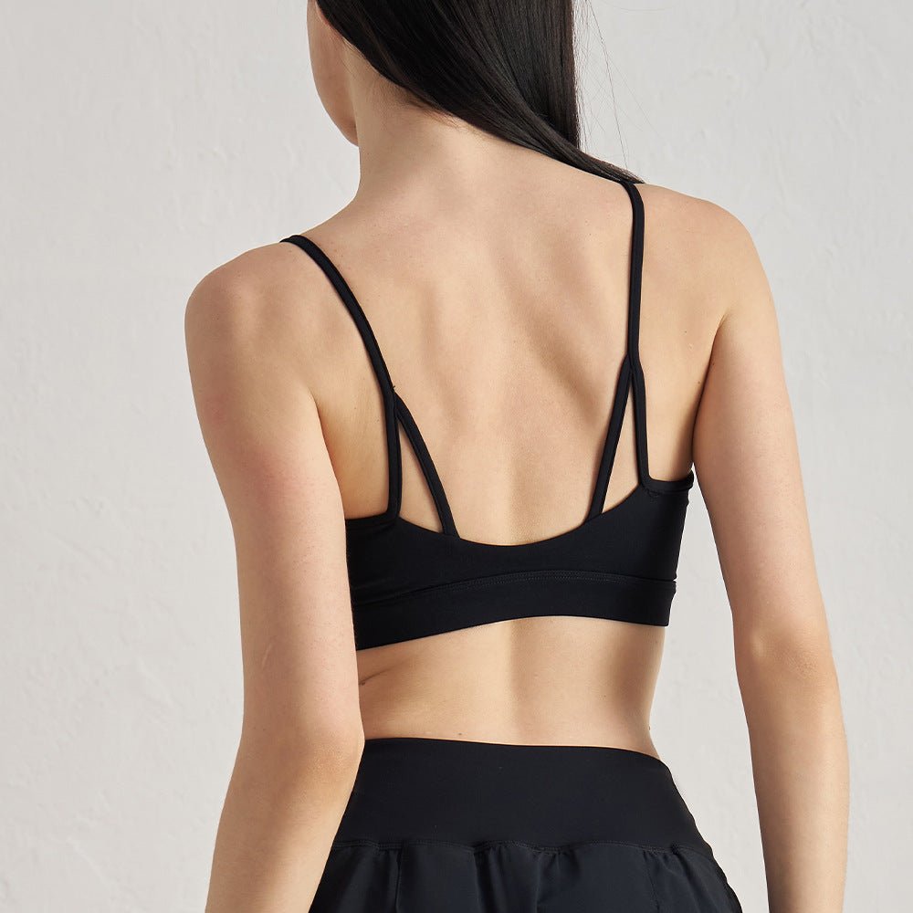 Anti - Droop Yoga Bra with Back Design & Cat - Ear Straps - WutongActive