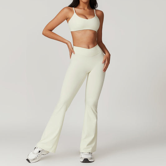 Back - Baring Fitness Set - Quick - Dry Yoga Outfit for Women Gym Wear - WutongActive