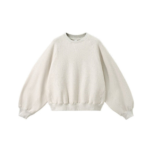 Batwing Sleeve Cross - Knit Sweatshirt - WutongActive