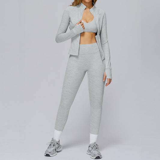 Brushed Fabric Yoga Set with Racerback - WutongActive