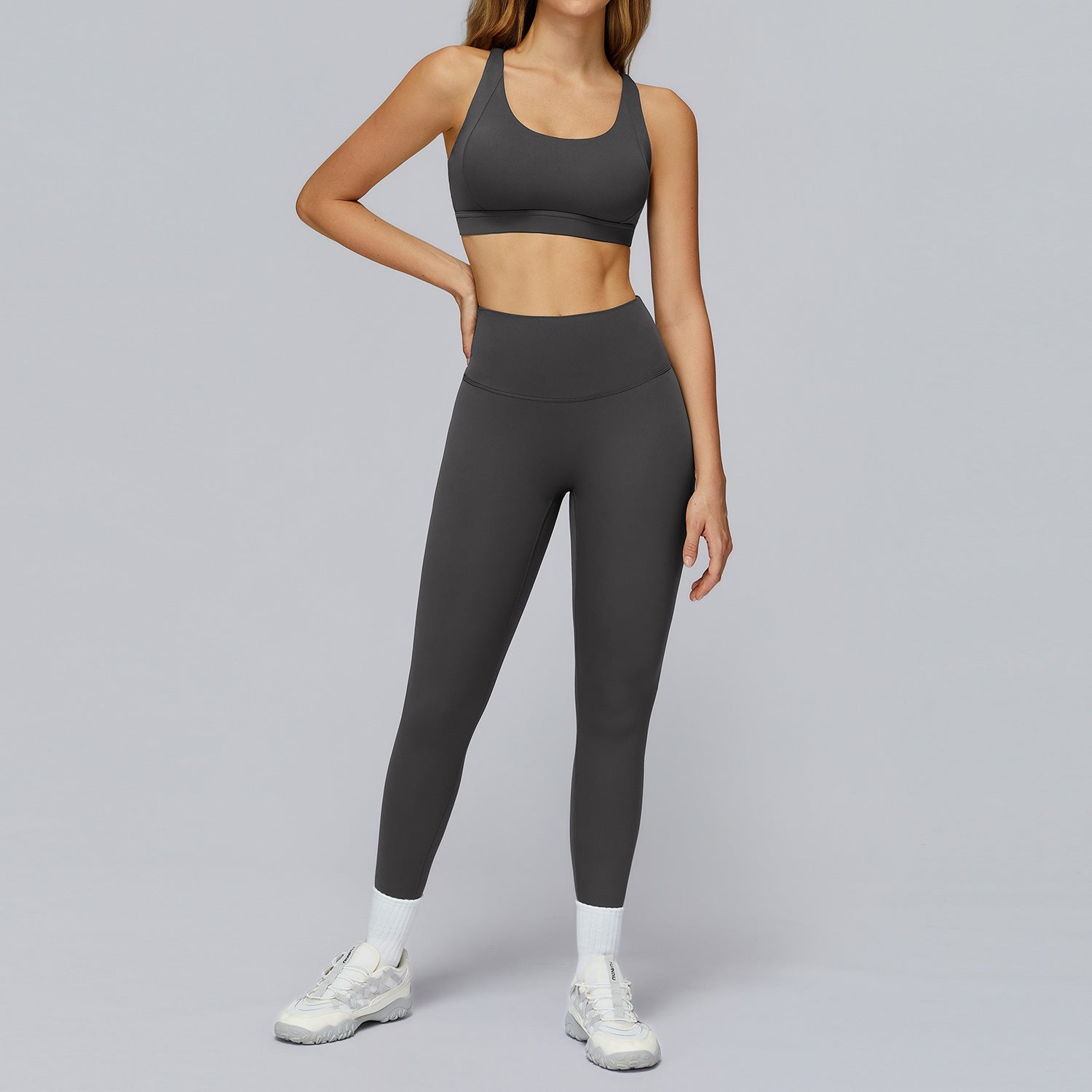 Cloud - Feel Cross - Border Yoga Outfit – Stylish Cut - Out Back Activewear for Gym & Outdoor Sports - WutongActive