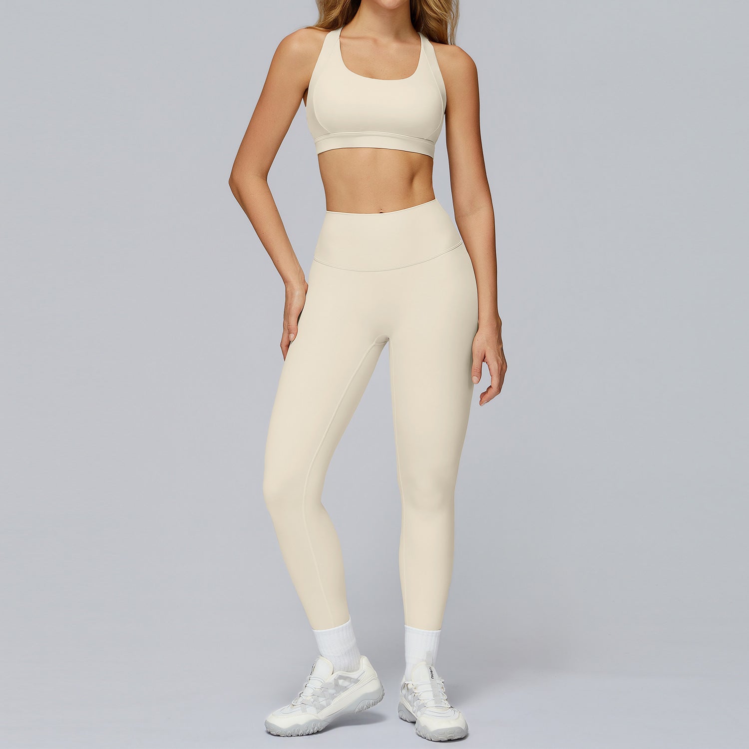 Cloud - Feel Cross - Border Yoga Outfit – Stylish Cut - Out Back Activewear for Gym & Outdoor Sports - WutongActive