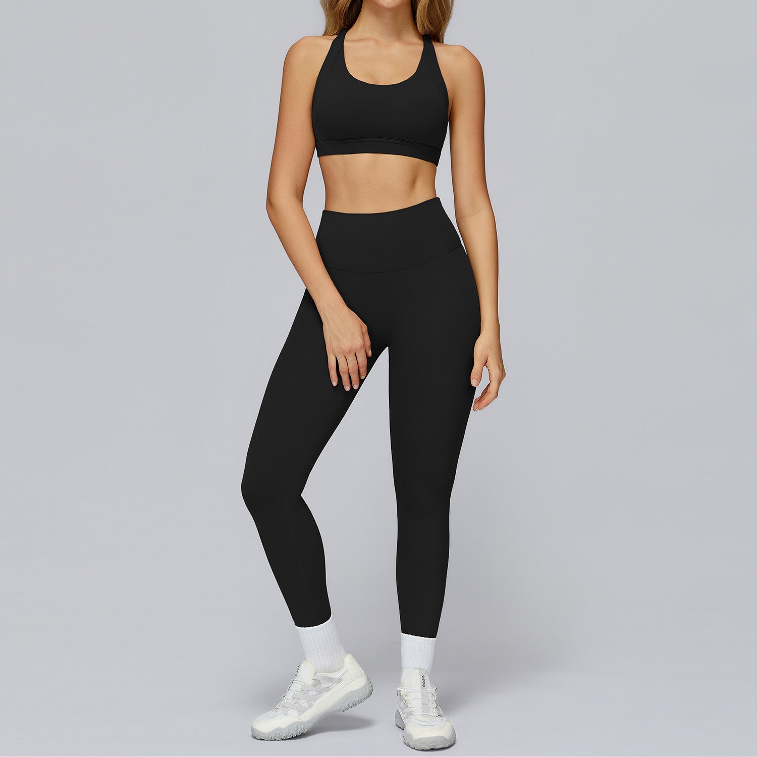 Cloud - Feel Cross - Border Yoga Outfit – Stylish Cut - Out Back Activewear for Gym & Outdoor Sports - WutongActive
