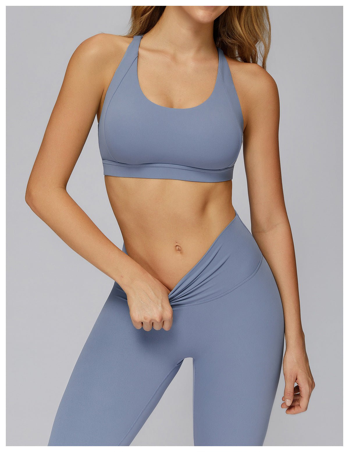 Cloud - Feel Cross - Border Yoga Outfit – Stylish Cut - Out Back Activewear for Gym & Outdoor Sports - WutongActive