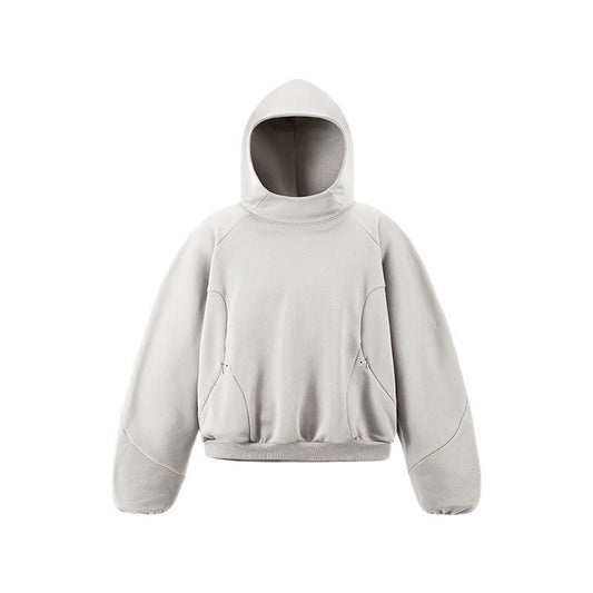 Eggshell Fleece Hoodie & curved - hem Sweatpants - WutongActive