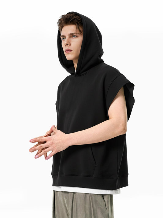 European & American Heavyweight Vest (Sleeveless Hooded Vest) - WutongActive