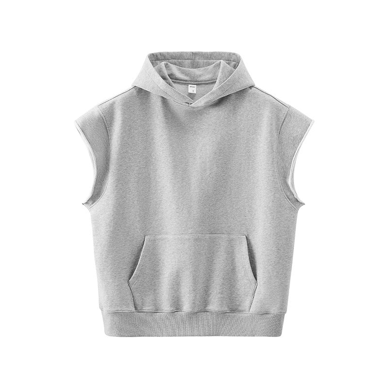 European & American Heavyweight Vest (Sleeveless Hooded Vest) - WutongActive