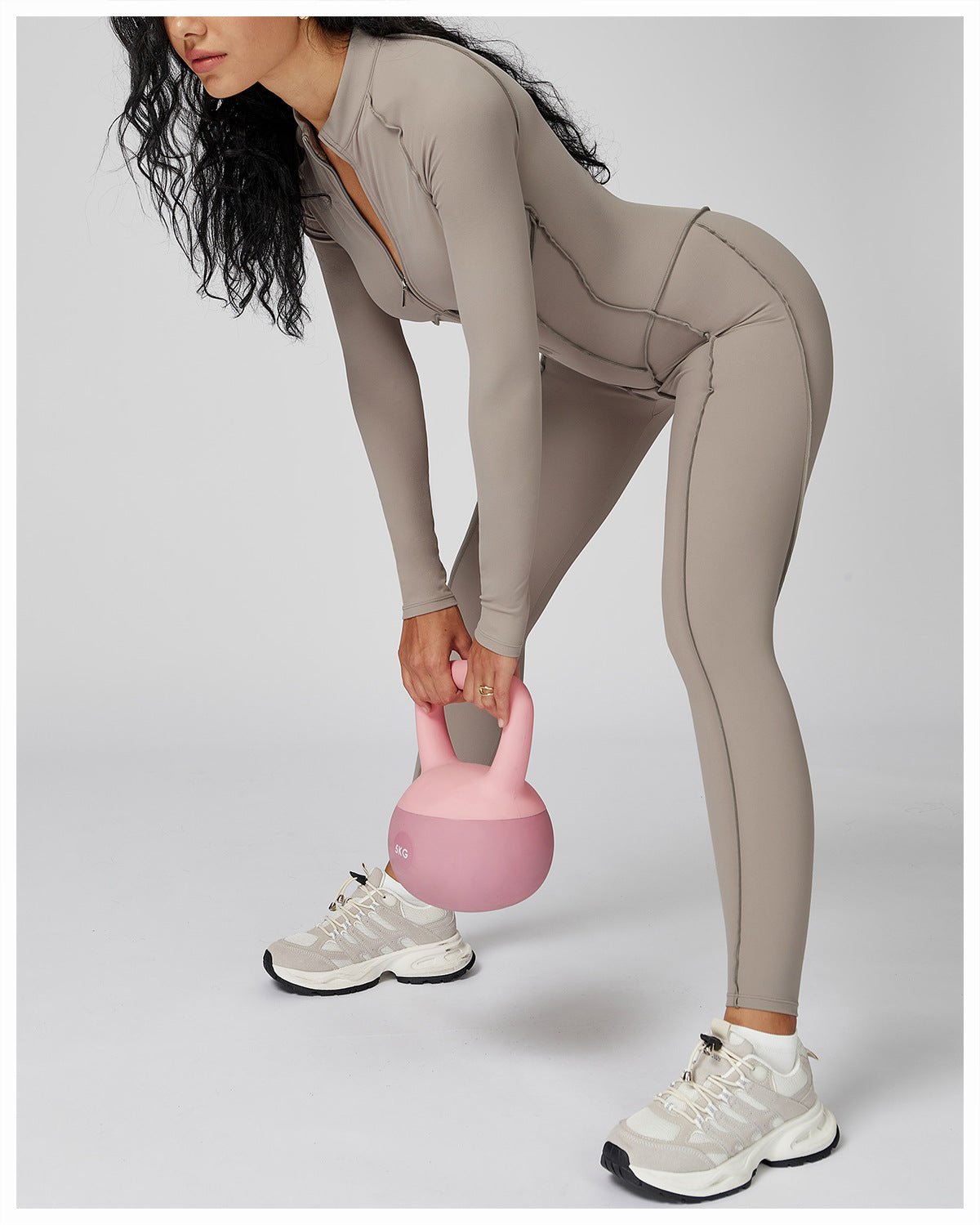 Half Zip Onesie Gym Wear for Women High Intensity Yoga Outfit - WutongActive