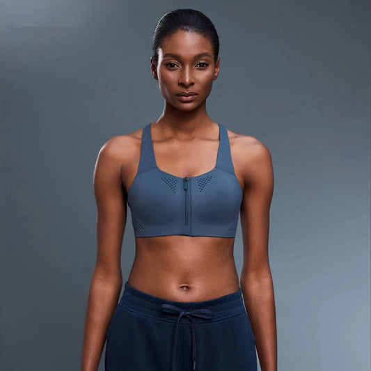 High - Impact Front - Zip Sports Bra for Women - WutongActive
