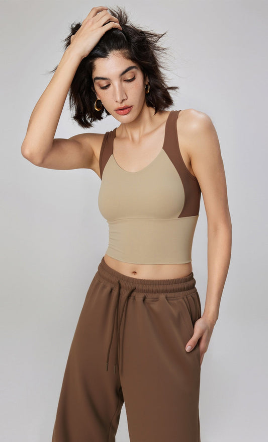 High - Impact Sports Bra with Back Support, Built - in Cups & Anti - Sag for Yoga - WutongActive