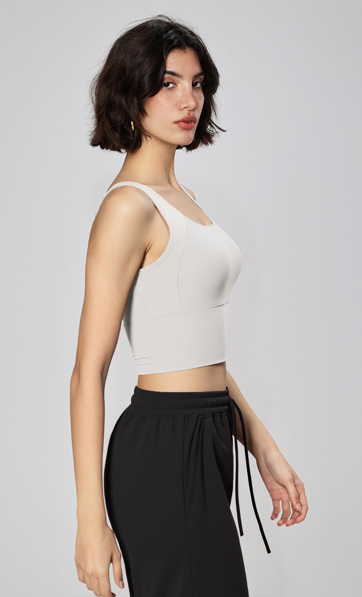 High - Impact Sports Bra with Back Support, Built - in Cups & Anti - Sag for Yoga - WutongActive
