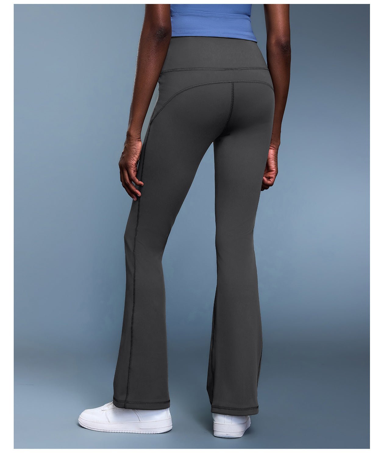 High - Waist Fleece Flared Yoga Pants for Women - Thermal - WutongActive