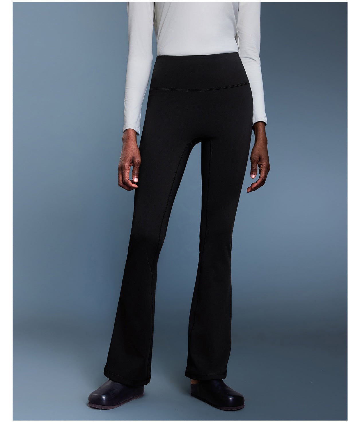 High - Waist Fleece Flared Yoga Pants for Women - Thermal - WutongActive
