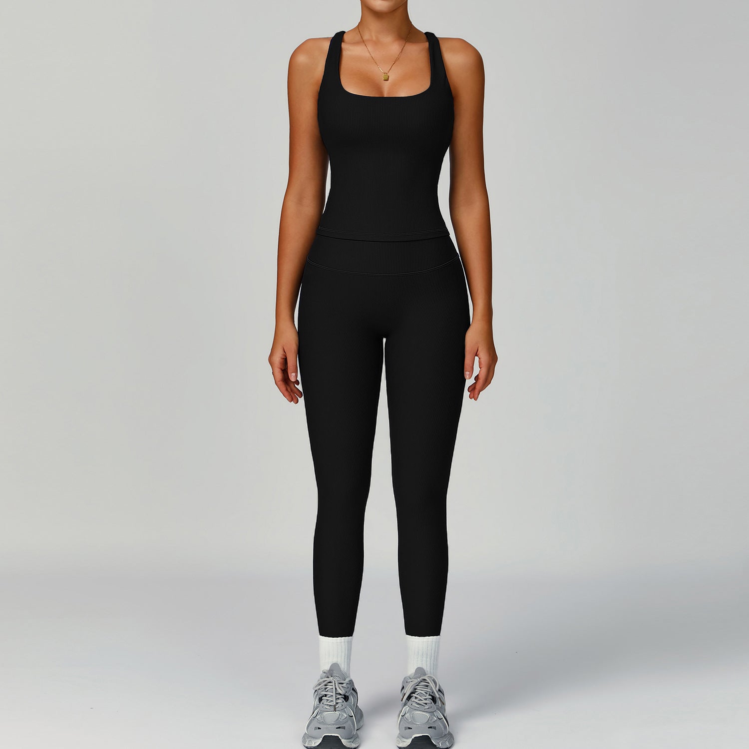 High - Waisted Slim - Fit Outdoor Sports Three - Piece Suite for Running & Fitness - WutongActive