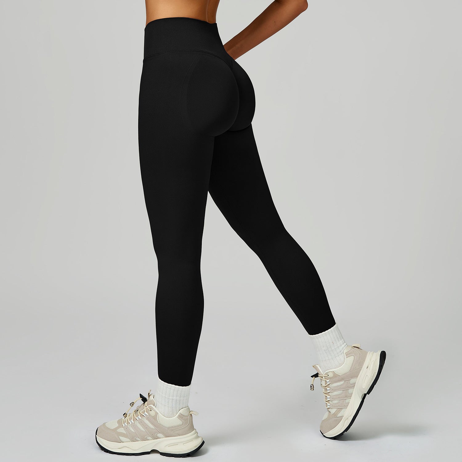 High - Waisted Slim - Fit Workout Running Fitness Leggings - WutongActive