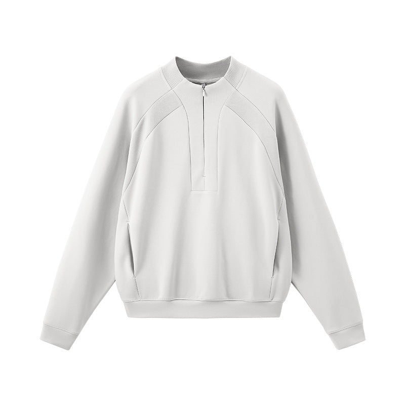 New autumn Lycra stretch half - zip comfortable warm sweatshirt - WutongActive