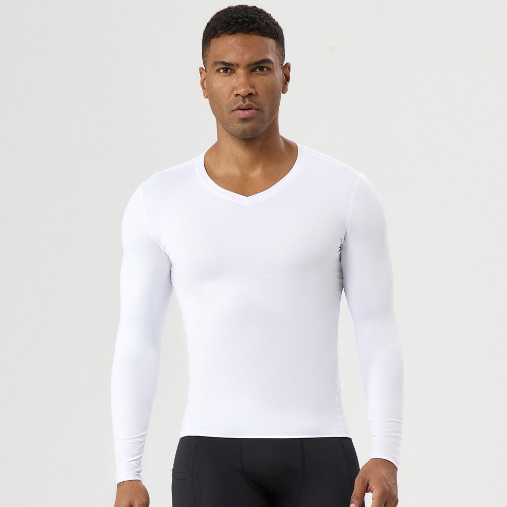 Quick Dry Athletic Shirt with V - Neck - WutongActive