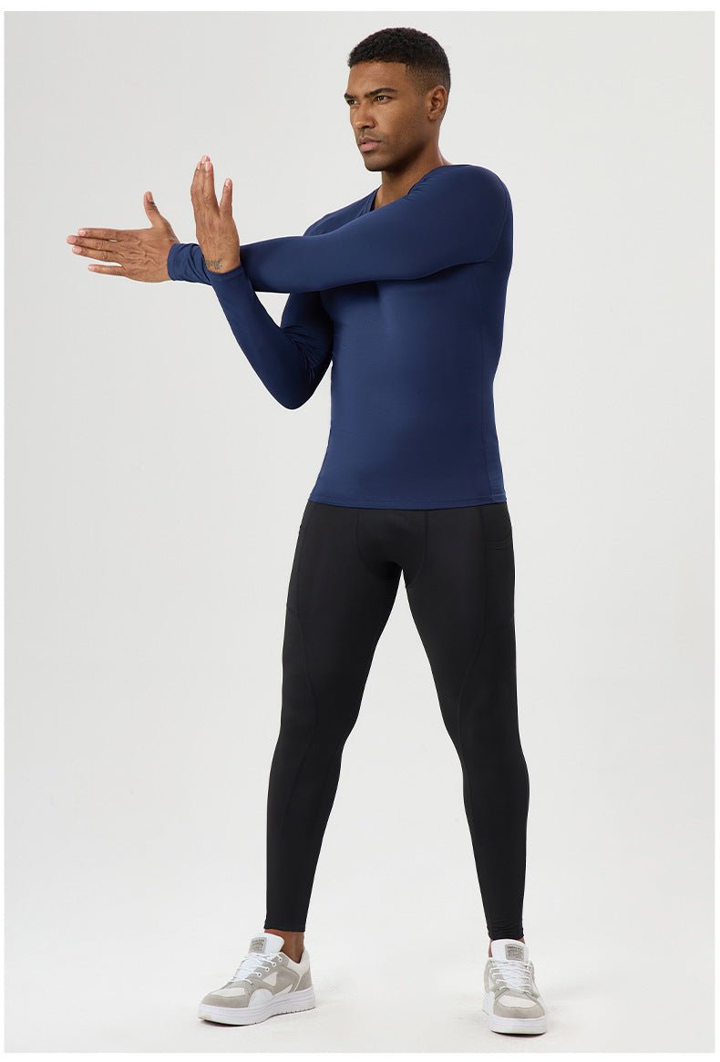 Quick Dry Athletic Shirt with V - Neck - WutongActive