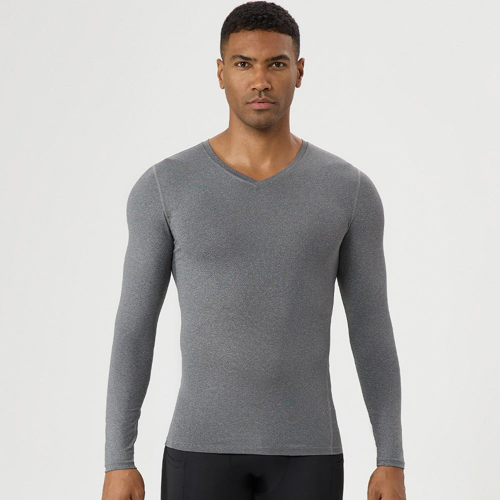 Quick Dry Athletic Shirt with V - Neck - WutongActive