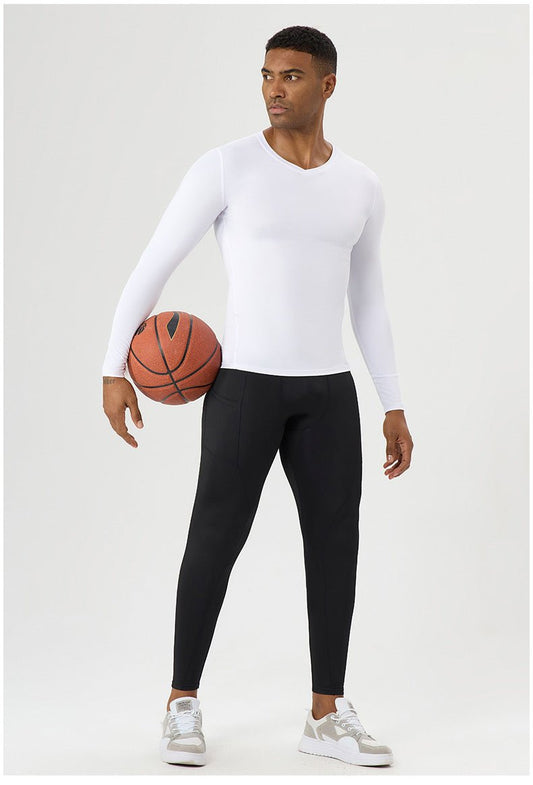 Quick Dry Athletic Shirt with V - Neck - WutongActive