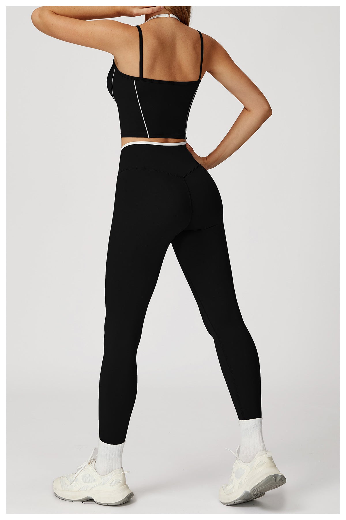 TikTok Viral Yoga Outfit - Halter Neck & High - Waist Lounge Set - WutongActive