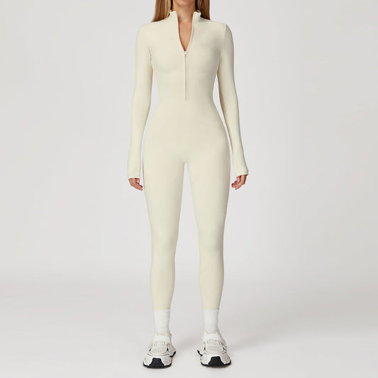 Winter Full - Body Onesie - Fleece - Lined Tight - Fit Yoga Jumpsuit - WutongActive