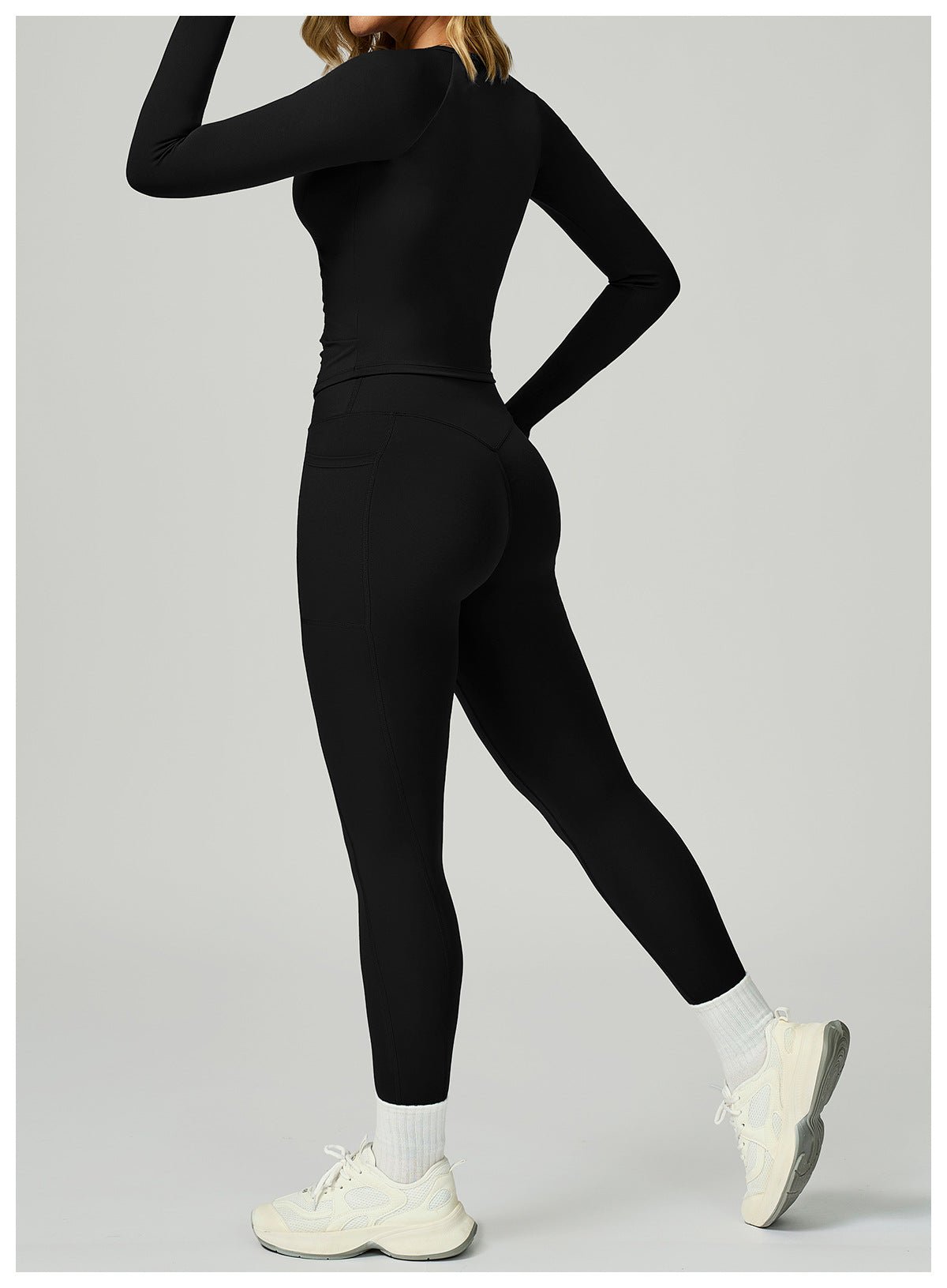 Women's High Waist Yoga Set - Naked - Feel Activewear for Training - WutongActive