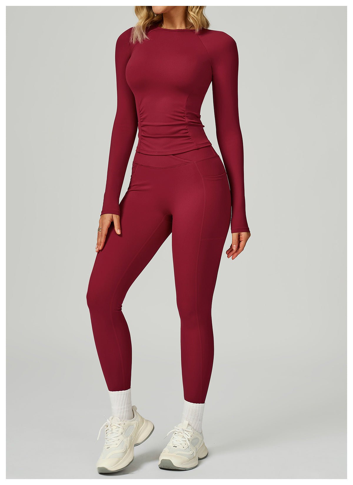 Women's High Waist Yoga Set - Naked - Feel Activewear for Training - WutongActive