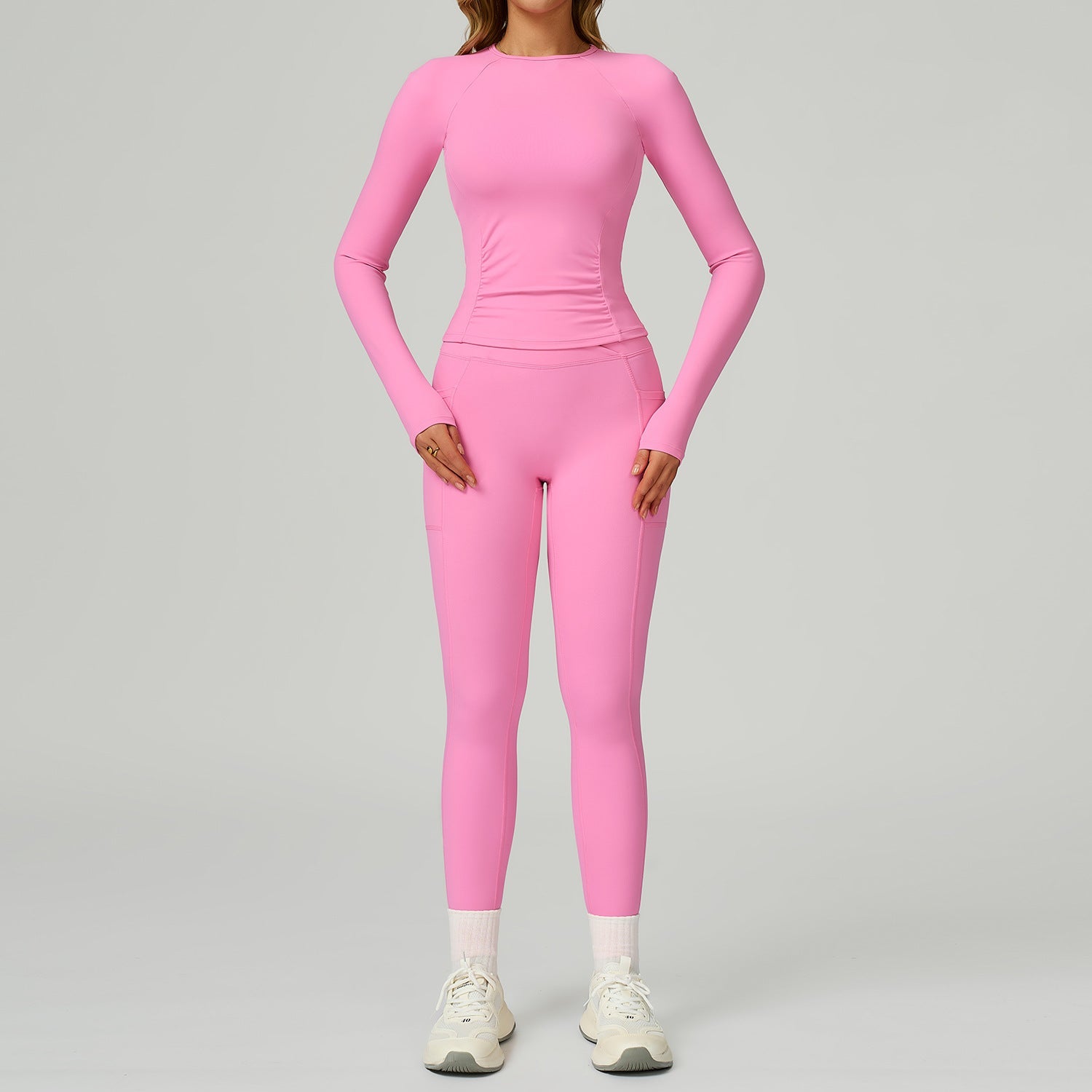 Women's High Waist Yoga Set - Naked - Feel Activewear for Training - WutongActive