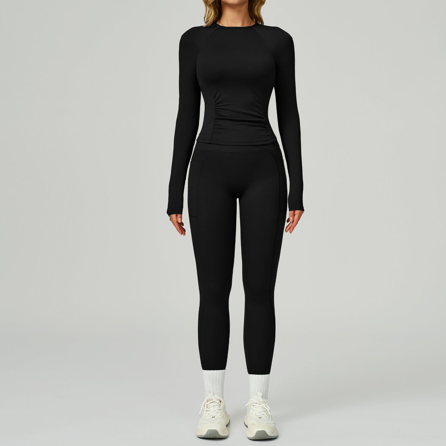 Women's High Waist Yoga Set - Naked - Feel Activewear for Training - WutongActive