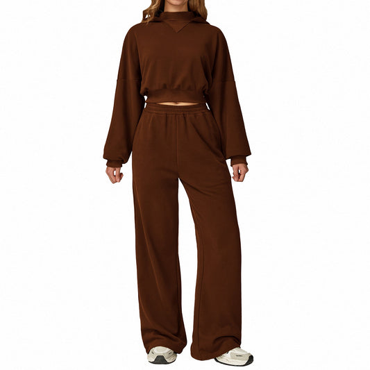 Women's Oversized Hoodie Tracksuit Set - Cozy Fall - WutongActive
