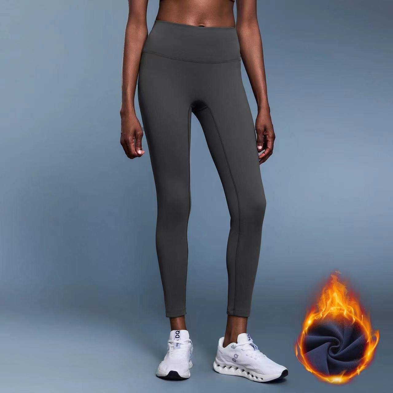 Women's Thermal Fleece High - Waist Yoga Pants - Outdoor Riding - WutongActive
