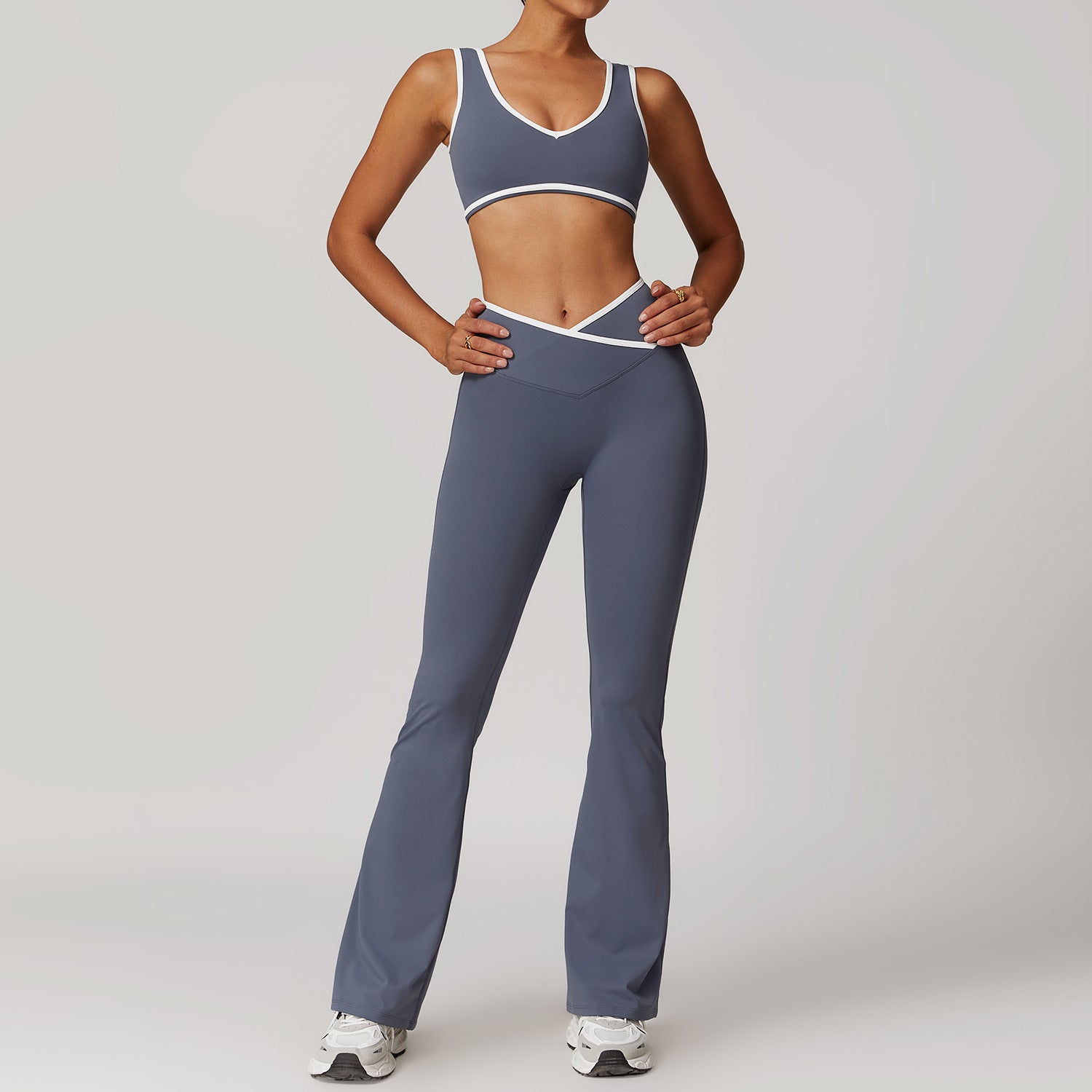 Women's Workout Set - Cross - Back Yoga Suit for Gym & Running - WutongActive